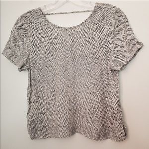 & Other Stories Short Sleeve Dot Print Top